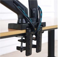 NB nowa sprężyna gazowa F160 10 "-27" podwójny uchwyt monitora Arm desktop 360 obróć uchwyt na komputer 2-9KG wspornik monitora z 2 USB3.0 6